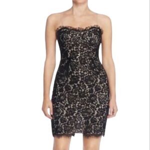 Likely Black Lace Overlay Dress
